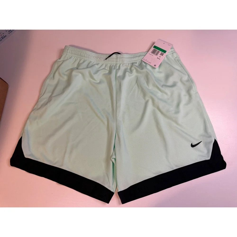 Nike Kids Dri-FIT Basketball Shorts Mint and Black HJ0565-353 XL